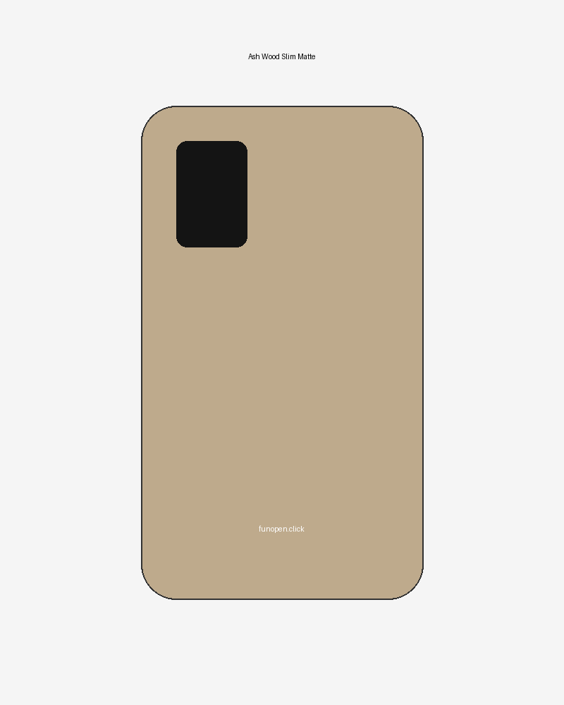 Ash Wood Slim Matte