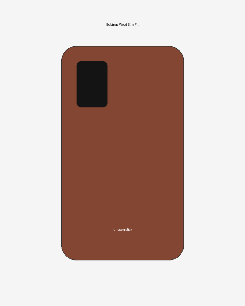 Bubinga Wood Slim Fit