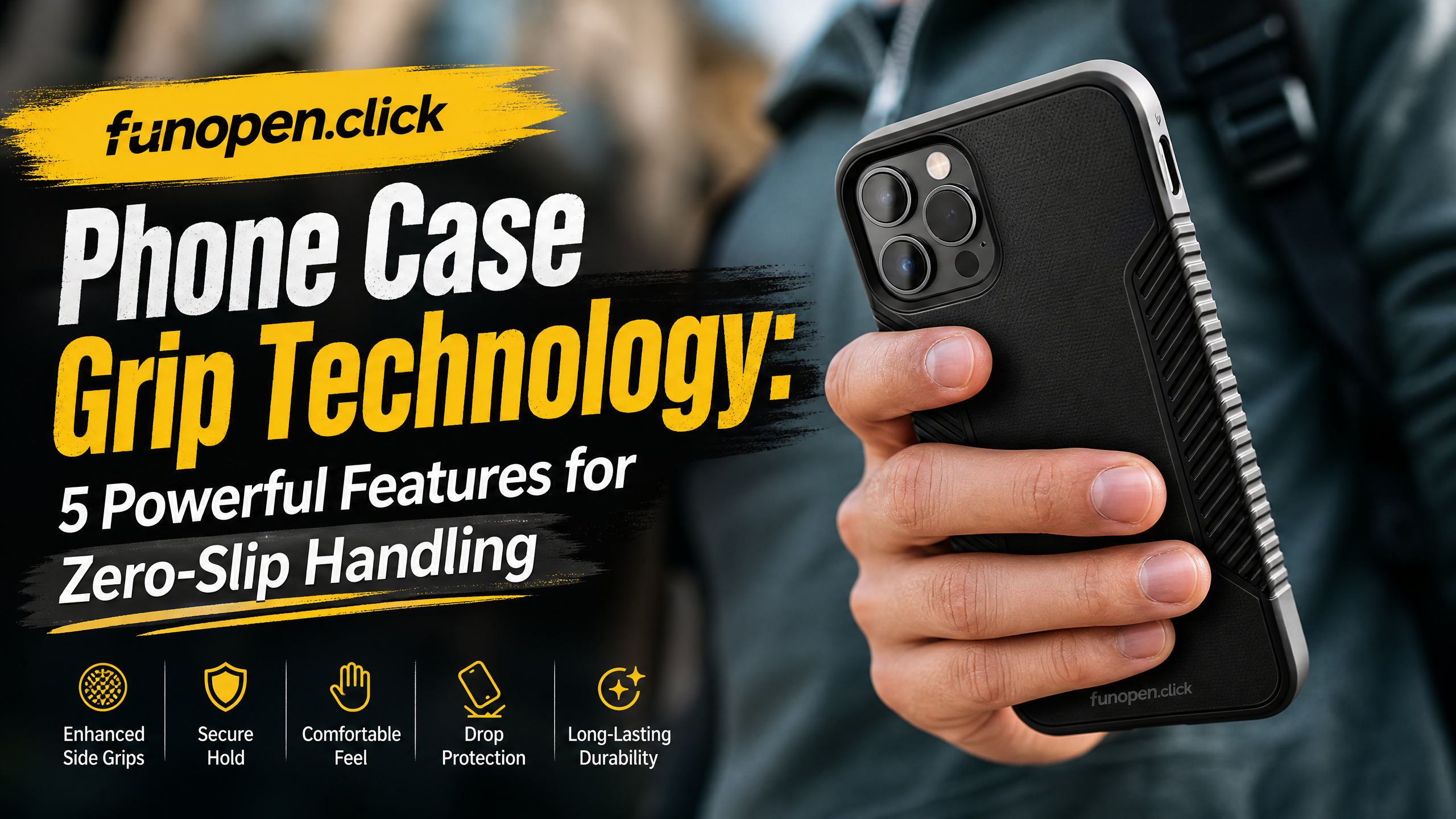 funopen.click Phone Case Grip Technology: 5 Powerful Features for Zero-Slip Handling