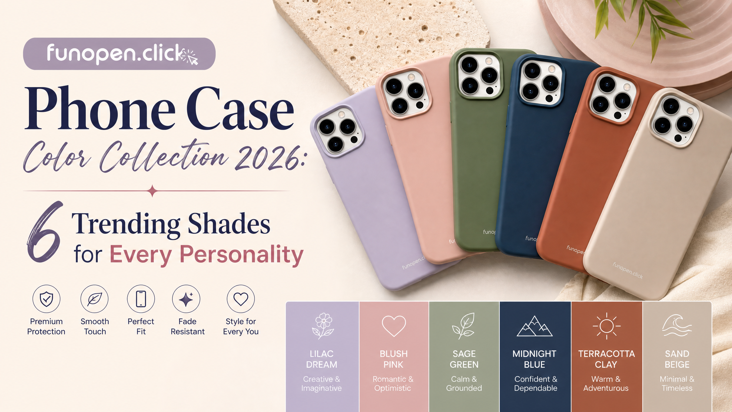 funopen.click Phone Case Color Collection 2026: 6 Trending Shades for Every Personality